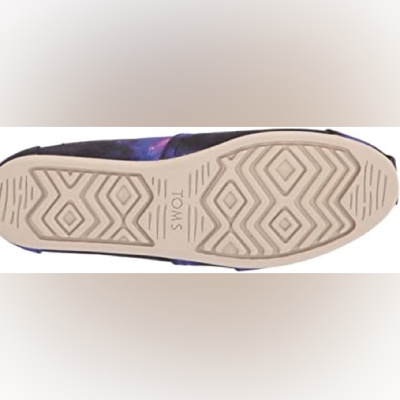 TOMS Women's Alpargata Canvas Slip -On Black Multi Galaxy Print Size 7 NWT - Picture 8 of 12